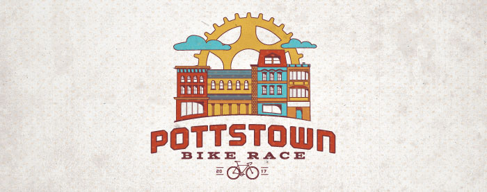 Pottstown Bike Race Branding, Chester County, Pennsylvania