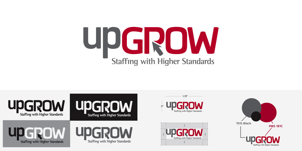 upGrow Staffing Agency Branding