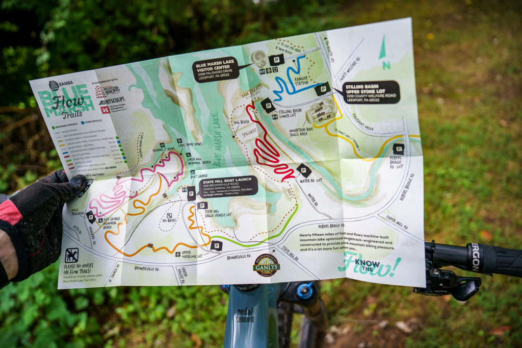 Blue Marsh Flow Trail Map Design - VFC Design, Marketing, Illustration ...